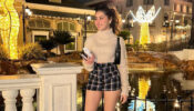 In Pics: Aditi Bhatia Looks Smashing In Turtle Neck Tshirt with Checked Short outfit