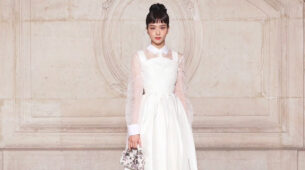 In Pics: BLACKPINK’s Jisoo Oozes In White Netted Sleeves Pleated Midi Dress