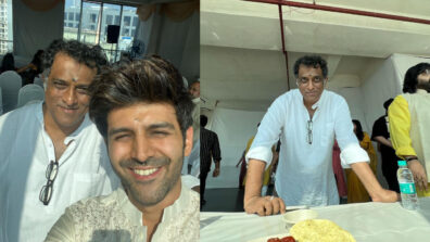 In Pics: Kartik Aaryan Shared A Selfie Picture With Anurag Basu; Says, ‘Saraswati Pujo’