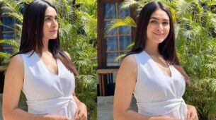 In Pics: Mrunal Thakur Looks Undeniably Gorgeous In White Sleeveless Outfit