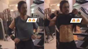 In Video: Shah Rukh Khan’s viral gym video flaunting abs goes viral, internet can’t keep calm