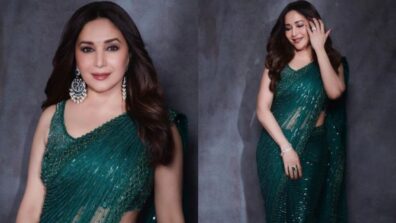 Is Madhuri Dixit’s Dheer Saree By Faraz Manan A Good Choice For A Wedding Guest Style, Yay Or Nay?