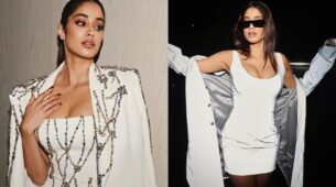 Janhvi Kapoor Looks Classy In White Dress And Jacket; See Photos
