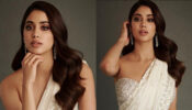 Janhvi Kapoor Provides Sparkling Stylish Glam In An Atelier By Amreen Sandhu Saree And Strapless Blouse