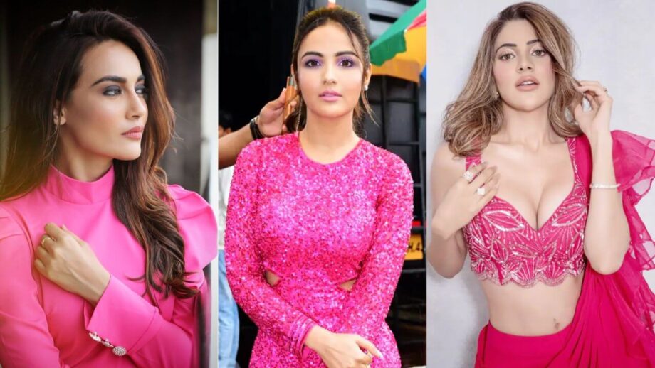 Jasmin Bhasin, Nikki Tamboli To Surbhi Jyoti: Actresses Are A Beautiful Sight In These Pink Ensembles 755878