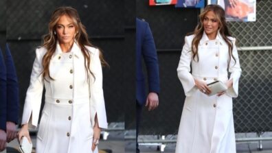 Jennifer Lopez Takes Fashion A Level Up In White Trench Coat; See Pics