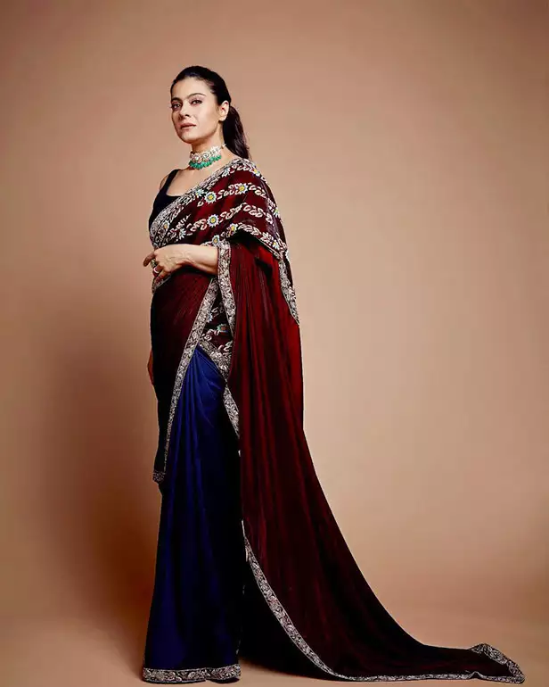 Kajol To Deepika Padukone Embracing The Shiny Velvet Sarees 757322