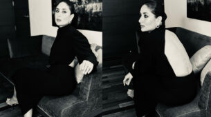 Kareena Kapoor Khan Spreads Monochrome Magic In All-Black Backless Attire
