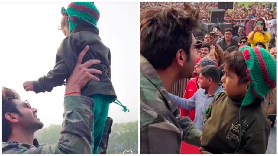 Kartik Aaryan Lifts A Little Boy At Shehzada Promotion, Watch His Reaction! 763460