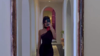 Kendall Jenner is glam personified in one-shoulder black bodycon