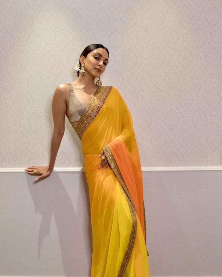 Kiara Advani, Hansika Motwani, And Trisha Krishnan's 'Ethnic Beauty' In Yellow Hue Regal Sarees 755718