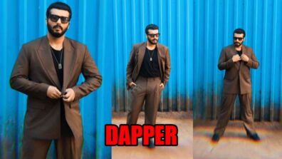 Kuttey Promotions: Arjun Kapoor looks dapper in brown suit, fans love it