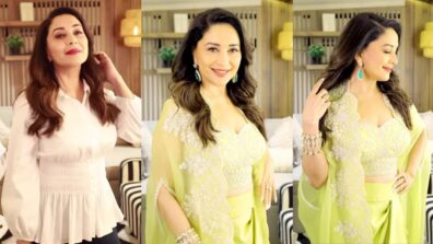 Madhuri Dixit’s Jaw-Dropping Transition In Neon Ethnic Glow; Watch