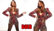 Malaika Arora sizzles in a plunging neckline maroon sequin midi dress, fans love it