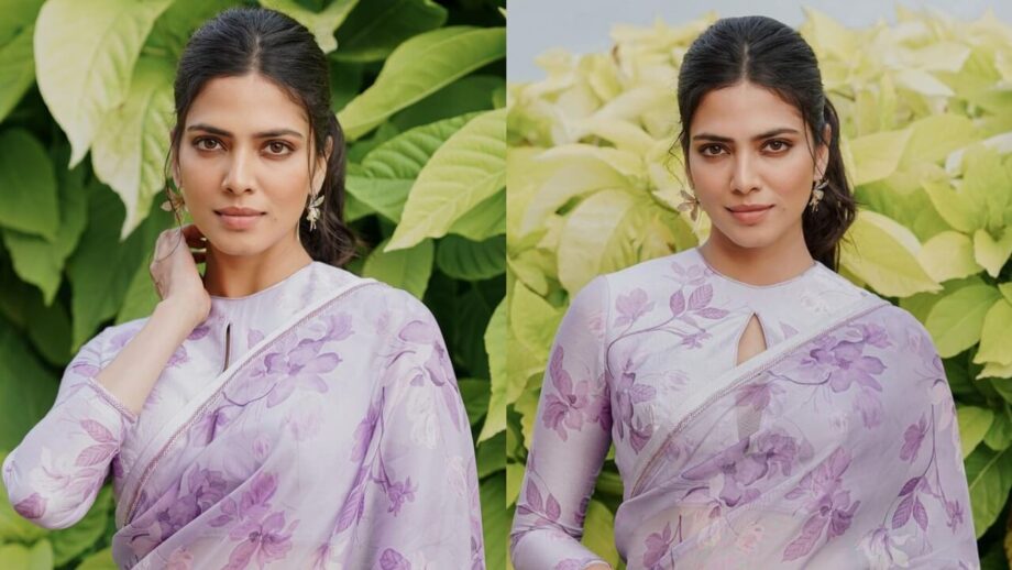 Malavika Mohanan's irresistible lavender saree moment is swag goals 759582