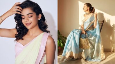 Mithila Palkar Making It Hot With Her Desi Vibes In Saree Fluanting Midriff