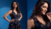 Mrunal Thakur Makes Heads Turn In Black Sleeveless Midi Dress