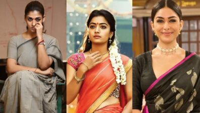 Nayanthara, Rashmika Mandanna And Mrunal Thakur: Actresses Embracing Heavenly Vibes Wearing Sarees In Their Films