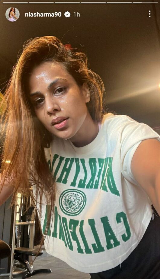 Nia Sharma hits hard at gym, see pic 757929