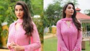 Nora Fatehi Looks Drop-Dead Gorgeous In Pink Chikankari Salwar Suit