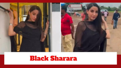 Nora Fatehi Looks Terrific In This Black Sharara Style; Check Here