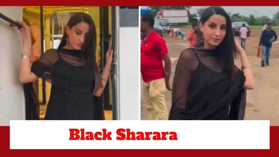 Nora Fatehi Looks Terrific In This Black Sharara Style; Check Here 761455