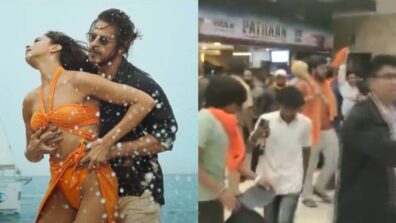 Pathaan Controversy: Deepika Padukone and Shah Rukh Khan’s Movie Poster defaced at Ahmedabad Mall, Watch