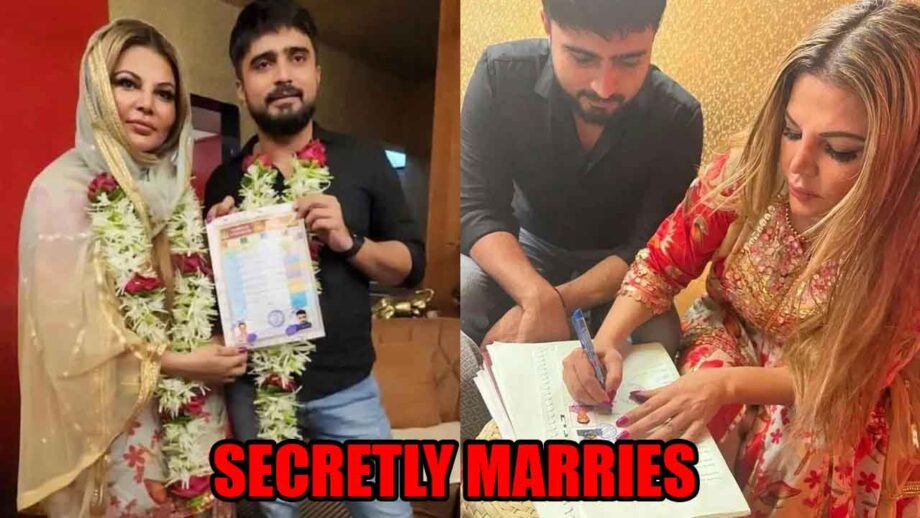 Rakhi Sawant secretly marries boyfriend Adil Durrani, wedding picture goes viral 756207