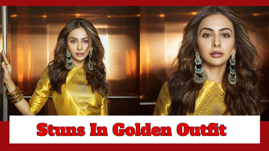 Rakul Preet Singh Glows In Stunning Golden Outfit; Check Here 756685