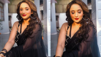 Rani Chatterjee Wishes Makar Sankranti In A Netted Black Saree, See Pics