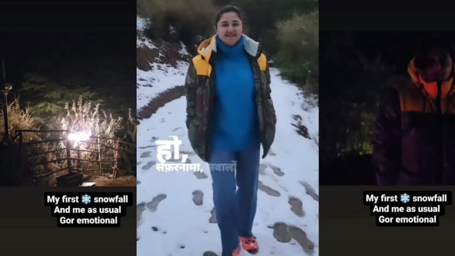 Rashami Desai relishes first snowfall of 2023, watch 757973