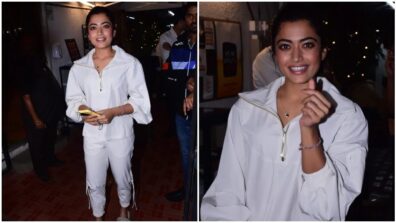 Rashmika Mandanna cuts casual figure in this white co-ord set