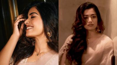 Rashmika Mandanna’s classy saree ensemble moment is all hearts