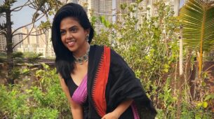 Actress Rutuja Bagwe Is Heartthrob In Black Cotton Saree; See Pics