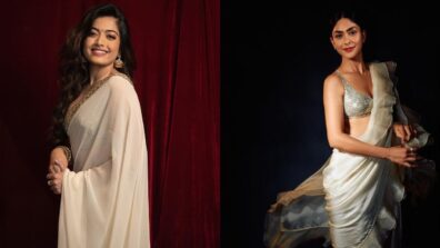 Rashmika Mandanna To Mrunal Thakur: 5 Ways To Style White Sarees