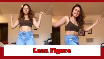 Sargun Mehta Shows Off Her Lean And Perfect Figure In This Bralette Top And Denim Pants Style