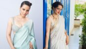 Satin To Cotton: Kangana Ranaut Embracing Unique Saree Drapes