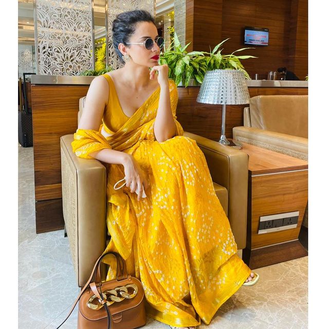 Satin To Cotton: Kangana Ranaut Embracing Unique Saree Drapes 762647