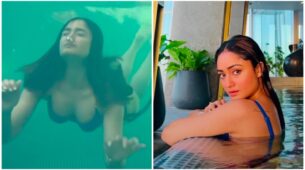 Tridha Choudhury Shows Her Swimming Skills In Blue Bikini Outfit; Watch!