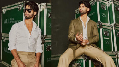 Shahid Kapoor Shows Us How To Suit Up Right In Dark Khaki Blazer And Pant Outfit