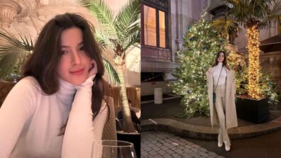 Shanaya Kapoor slays in a cream overcoat and pants, New Year in Paris