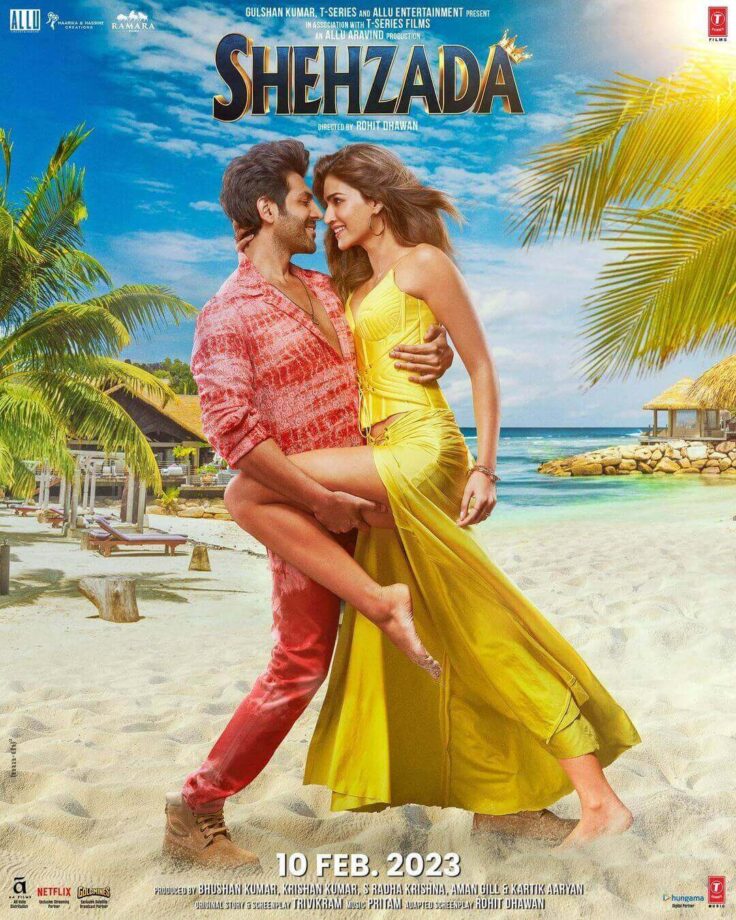 Shehzada: Kartik Aaryan and Kriti Sanon's romantic beach moment is all hearts 758510