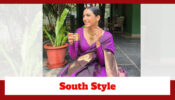 Shriya Pilgaonkar Gets Into A Kanjeevaram Style; Sips South’s Traditional Filter Coffee