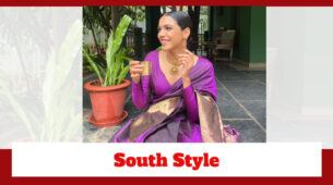 Shriya Pilgaonkar Gets Into A Kanjeevaram Style; Sips South’s Traditional Filter Coffee