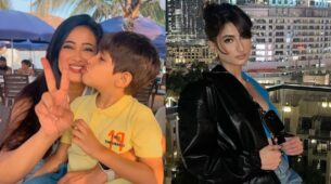 Shweta Tiwari celebrates NY with Reyansh, Palak gets gloomy