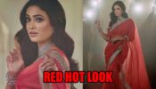 Shweta Tiwari raises heat in hot red saree, see photoshoot snaps