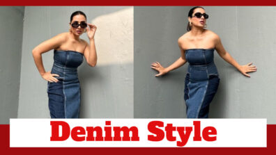 Subhashree Ganguly Chooses Her Style For The Day To Be Off-Shoulder Denim Attire