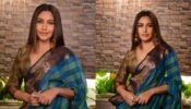 Surbhi Chandna is absolute queen in teal blue saree
