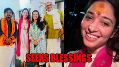 Tamannaah Bhatia seeks blessings at Guruvayur Temple, shares special photos for fans