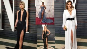 Taylor Swift To Jessica Alba: Slaying In Thigh-High Slit Dresses